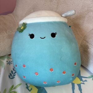 Squishmallows JAKARRIA 12" Plush Blue Boba Tea